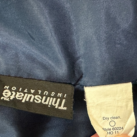 J.Crew Double Cloth Metro Wool Coat THINSULATE Royal Blue Lady Day Size 0P - Picture 9 of 14